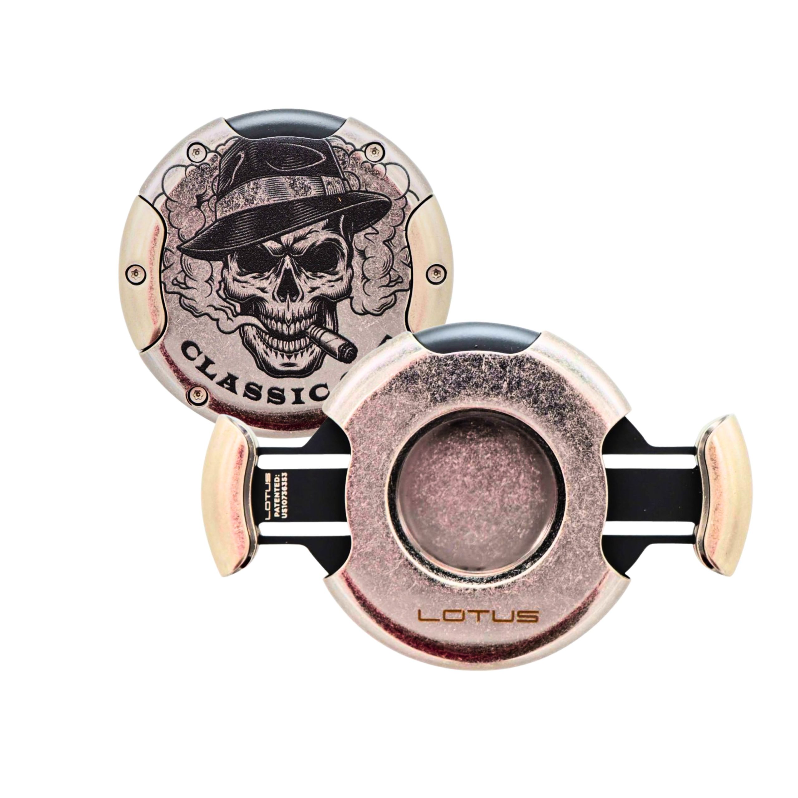 LOTUS METEOR ROUND 64 RG CIGAR CUTTER SKULL (CUT1002)
