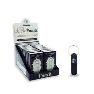 PRESTIGE CIGAR PUNCH CRAFTSMANS BENCH BLACK -BOX OF 20 PCS (AC010)