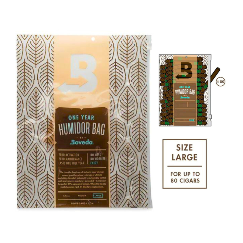 BOVEDA HUMIDOR BAG LARGE -6CT BAG