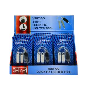 VERTIGO QUICK FIX LIGHTER REPAIR TOOL (3 IN 1) -18 PACK BOX