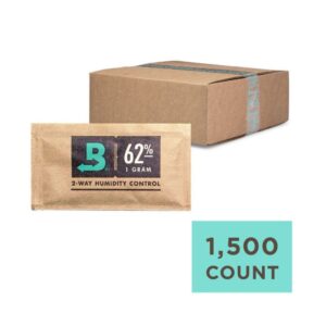 BOVEDA 2 WAY HUMIDITY CONTROL SIZE 1  - 62% RH -BOX OF 1500 UNITS