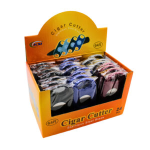 KINGSTAR DOUBLE BLADE PLASTIC CIGAR CUTTER 64R 24CT BOX (DIS-CC193)