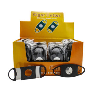 KINGSTAR PLASTIC CIGAR CUTTER STAINLESS STEEL BLADE 48CT BOX (CC48)