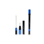 PRESTIGE BLACK SPIRAL CIGAR PUNCH & POKER PEN DESIGN BLUE & BLACK (VC003B)